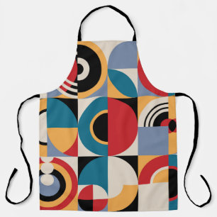 Abstract Memphis: Geometric Vintage Style. Apron