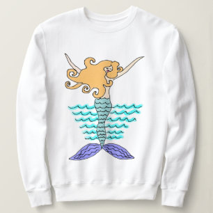 Abstract Mermaid Art to Wear Sweatshirt