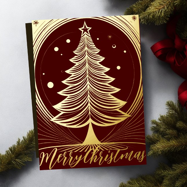 Abstract Merry Christmas Tree Theme Illustration (Creator Uploaded)