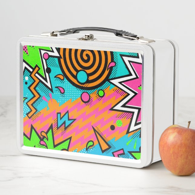 Abstract Metal Lunch Box (In Situ)