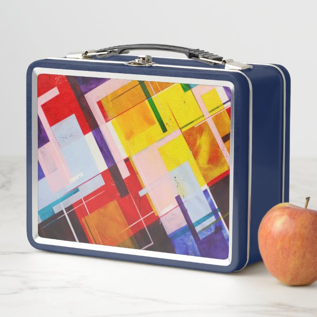 Abstract Metal Lunch Box (In Situ)