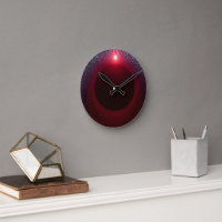 Abstract Metallic Echo Chamber with Red Soundwave
