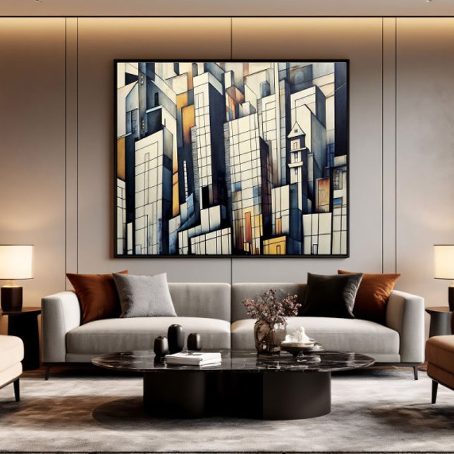 Abstract Metropolis Canvas Print (Creator Uploaded)