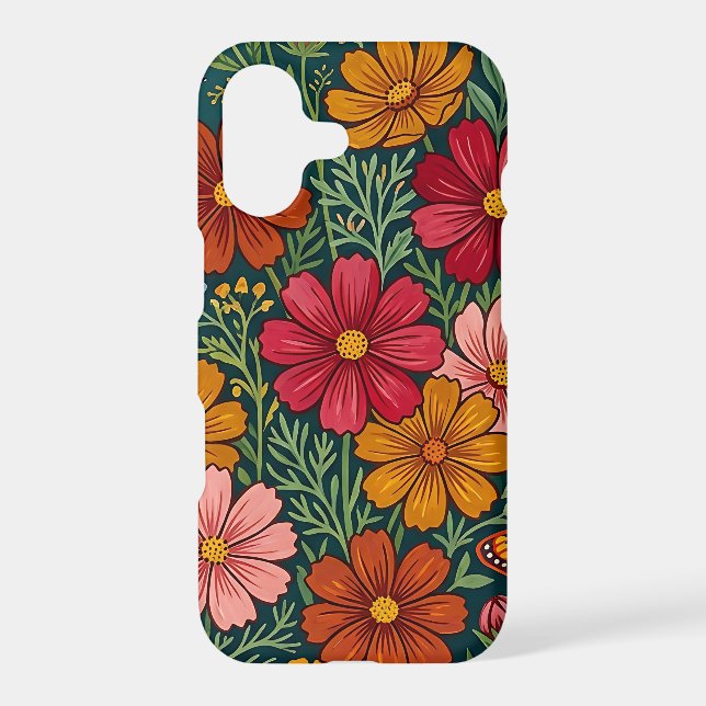 Abstract Mexican Cosmos Butterflies iPhone Cases (Back)