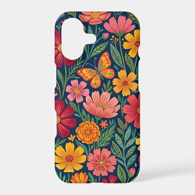 Abstract Mexican Cosmos Butterfly iPhone Cases (Back)