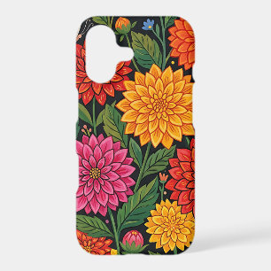 Abstract Mexican Dalia Garden iPhone Cases