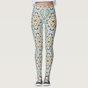 Abstract mexican tribal retro african ethno tradit leggings