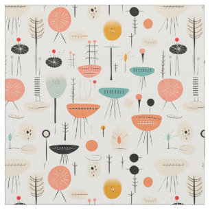 Abstract Mid-Century Fabric