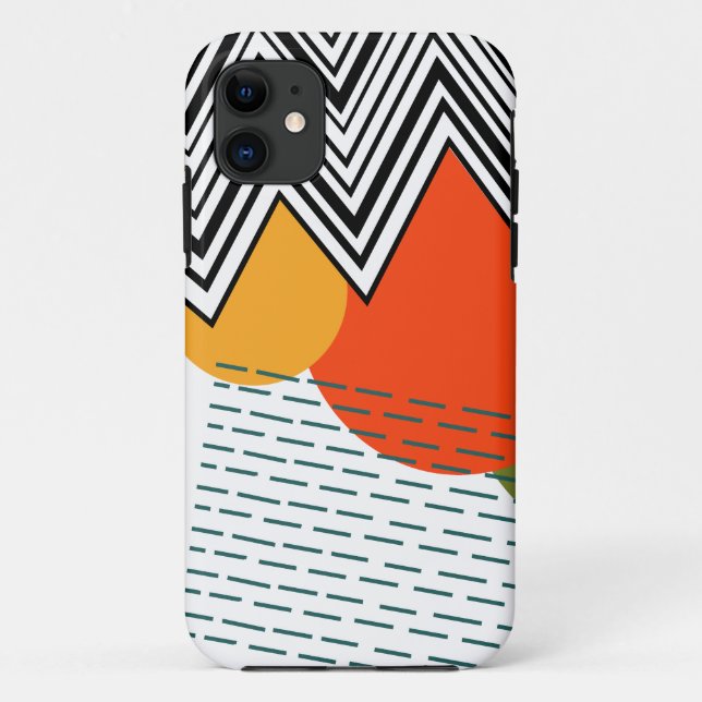 Abstract Mid-Century Modern  Case-Mate iPhone Case (Back)