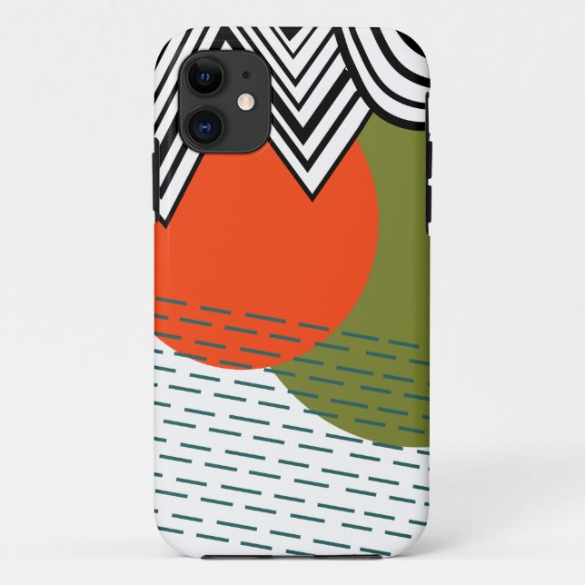 Abstract Mid-Century Modern  Case-Mate iPhone Case (Back)