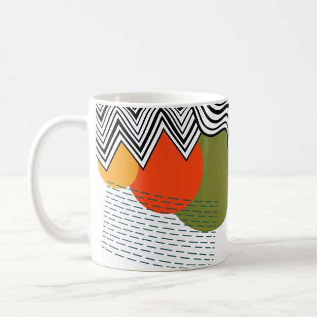 Abstract Mid-Century Modern  Coffee Mug (Left)
