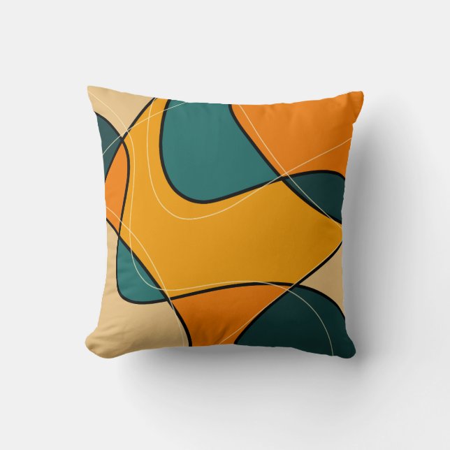 Abstract Mid Century Modern Cushion (Front)