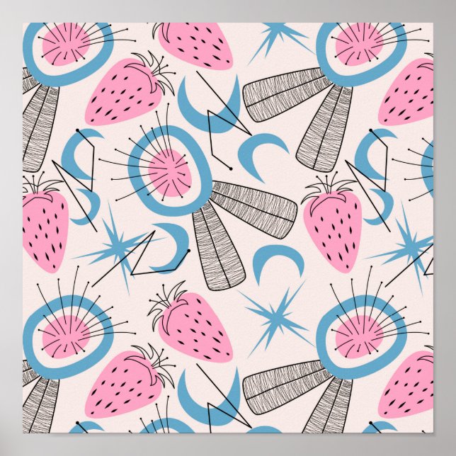 Abstract Mid Century Modern Poster (Front)