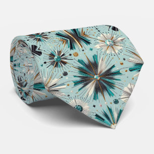 Abstract Mid Century Modern Starburst Diamond Tie