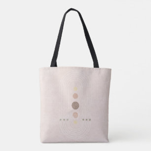 Abstract mid century pinkish tote bag