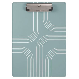 Abstract Mid Century style line art Clipboard