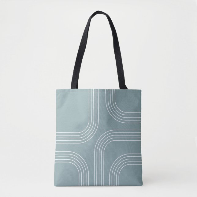 Abstract Mid Century style line art  Tote Bag (Front)