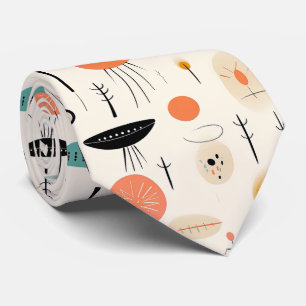 Abstract Mid-Century Tie