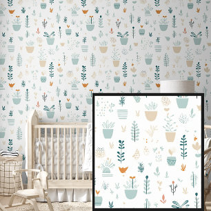 Abstract Minimal Botanical Design  Wallpaper