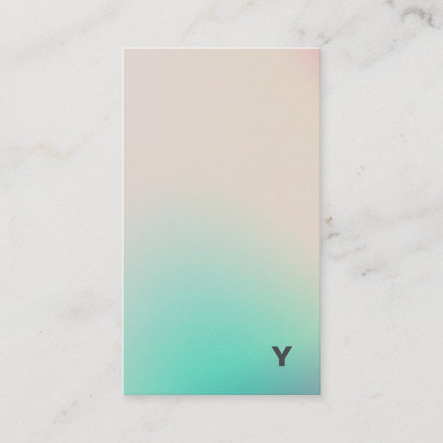 Abstract Minimal Gradient Vertical Business Card (Front)
