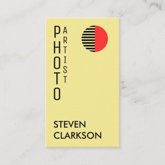 Abstract minimal style business card (Front)