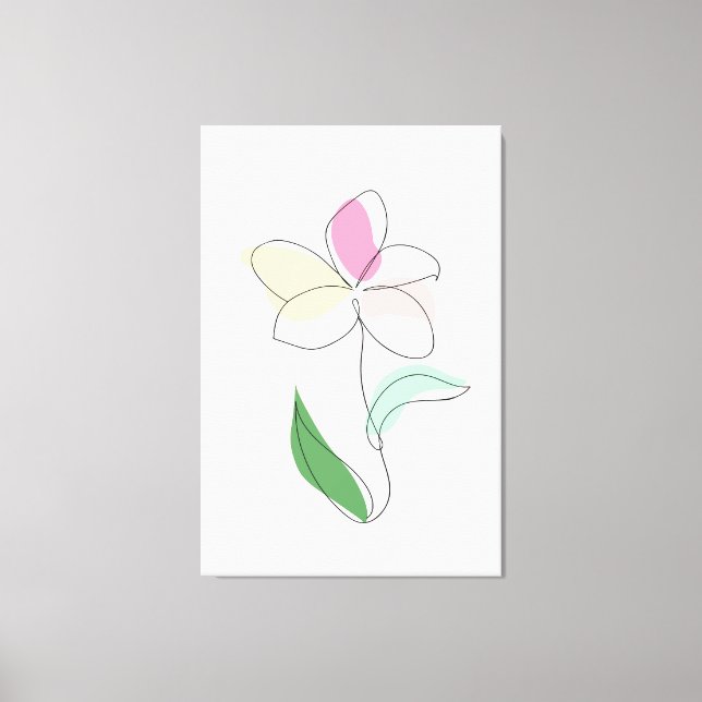 Abstract Minimalist Art Flower Acrylic Wall Art (Front)