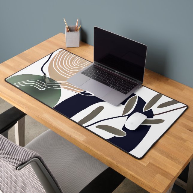 Abstract minimalist botanical desk mat (Office 2)