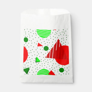 abstract minimalist christmas memphis geometric favour bags