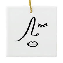 Abstract Minimalist Face Modern Art Design