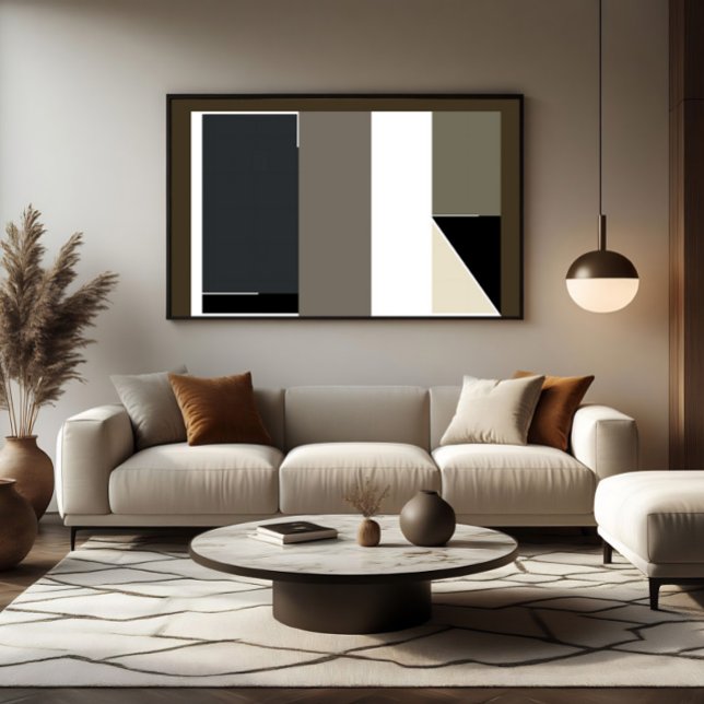 Abstract Minimalist Modern Bauhaus Canvas Print (Creator Uploaded)