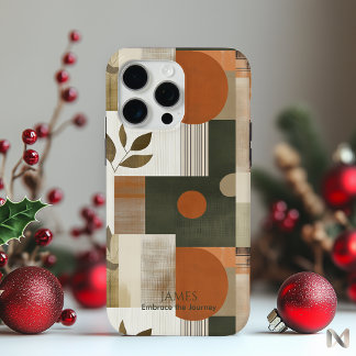 Abstract Minimalist Nature-Inspired iPhone 15 Pro Max Case