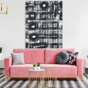 Abstract Minimalist Quantum Mechanics pattern Canvas Print
