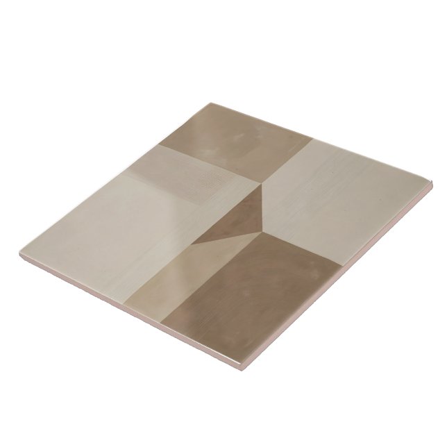 Abstract minimalist wabi style geometric art tile (Side)
