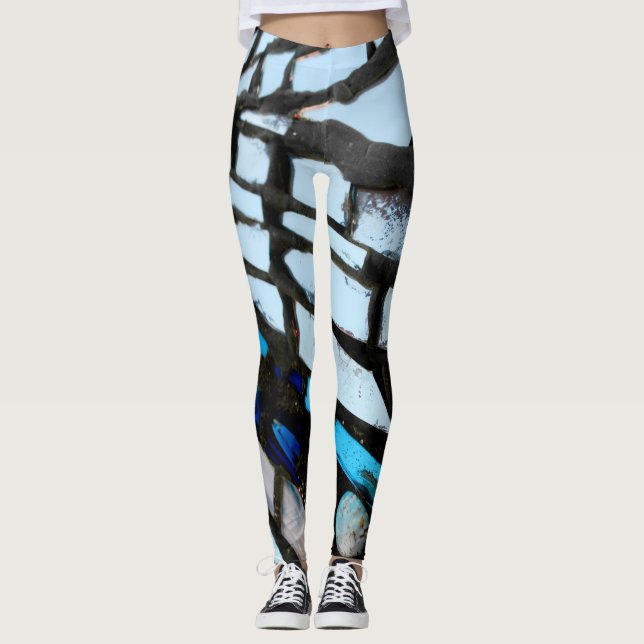 Abstract Mirror Mosaic  Leggings (Front)