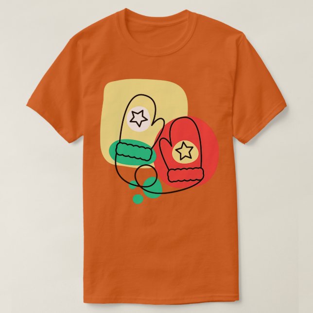 Abstract Mittens T-Shirt (Design Front)