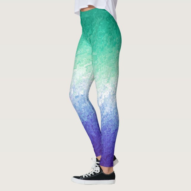 Abstract  MLM Men Loving Men Pride Flag   Leggings (Left)