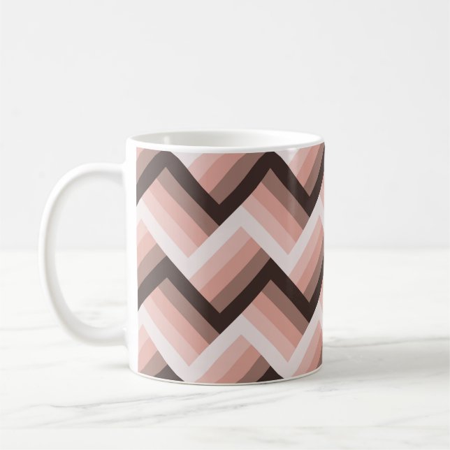 Abstract Modern 3D Stripe Seamless Coffee Mug (Left)