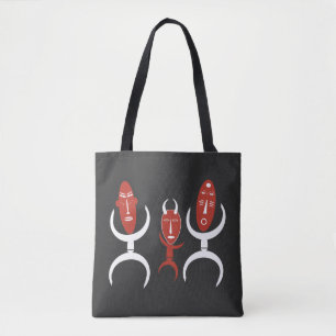 Abstract modern African tribal dancing art Tote Bag