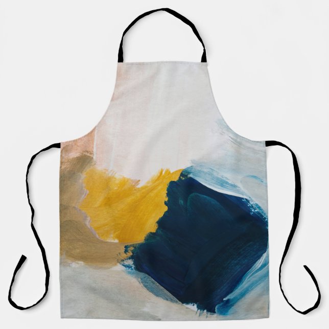 Abstract modern art background. Painting grey and  Apron (Front)