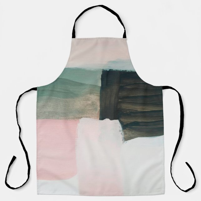 Abstract modern art background. Painting grey and  Apron (Front)