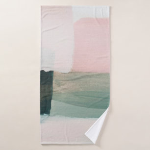 Abstract modern art background. Painting grey and Bath Towel