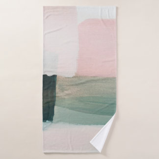 Abstract modern art background. Painting grey and Bath Towel
