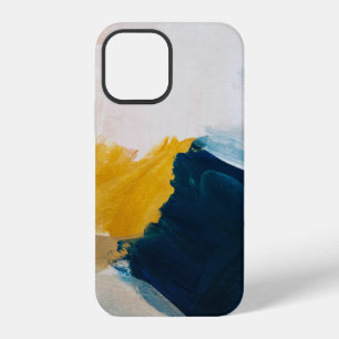 Abstract modern art background. Painting grey and iPhone 12 Case