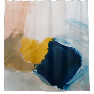 Abstract modern art background. Painting grey and  Shower Curtain