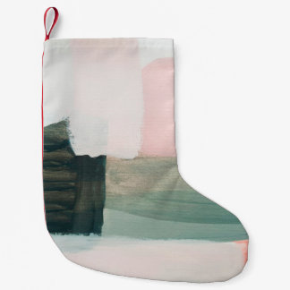 Abstract modern art background. Painting grey and Small Christmas Stocking