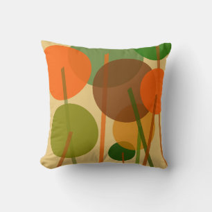Abstract Modern Art Geometric Floral Pattern Cushion