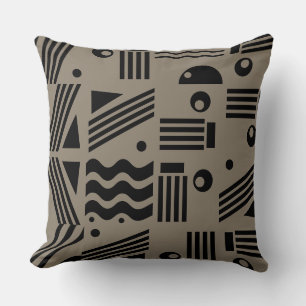 Abstract Modern Art Geometric Shapes Pattern Cushion