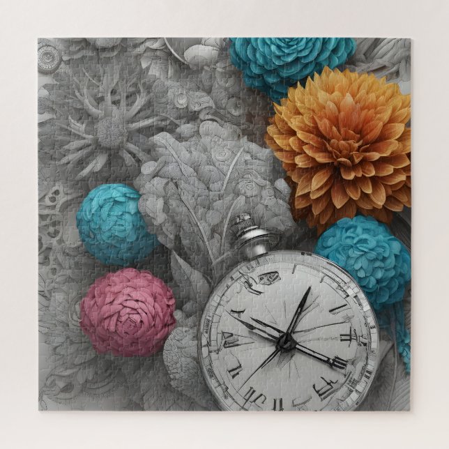 Abstract modern art jigsaw puzzle (Vertical)