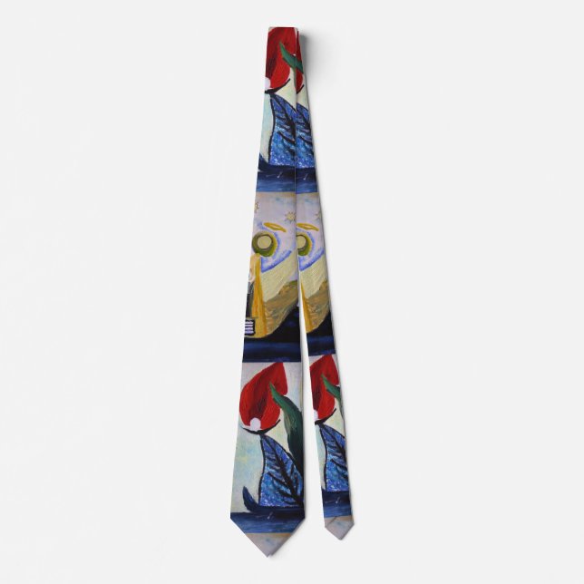 Abstract Modern Art Painting Tie (Front)
