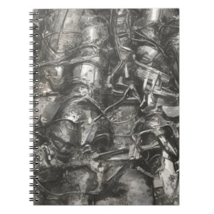 Abstract modern art pattern notebook